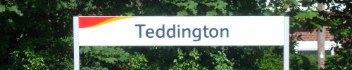 Teddington Train Station Signpost