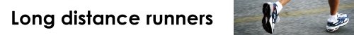 Long distance runners banner