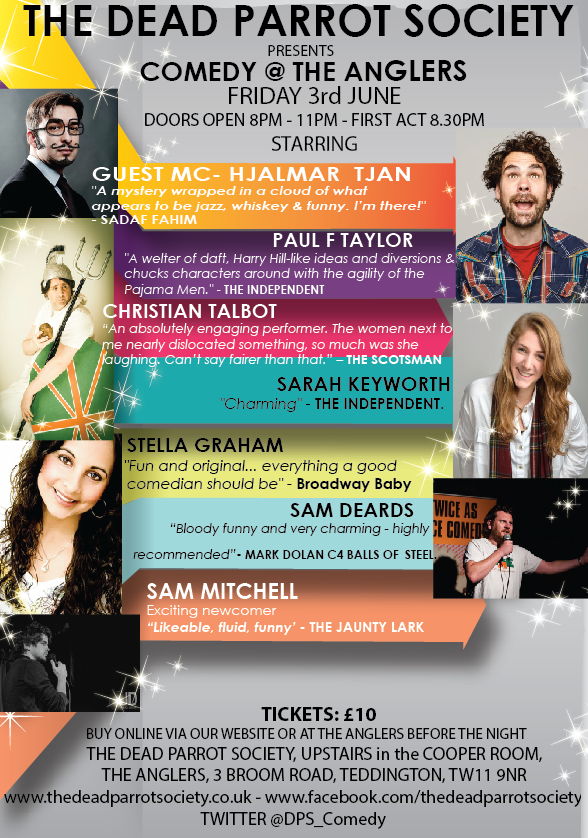 Comedy at the anglers Teddington 